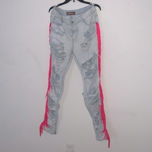 Kim K inspired Ripped Jeans
